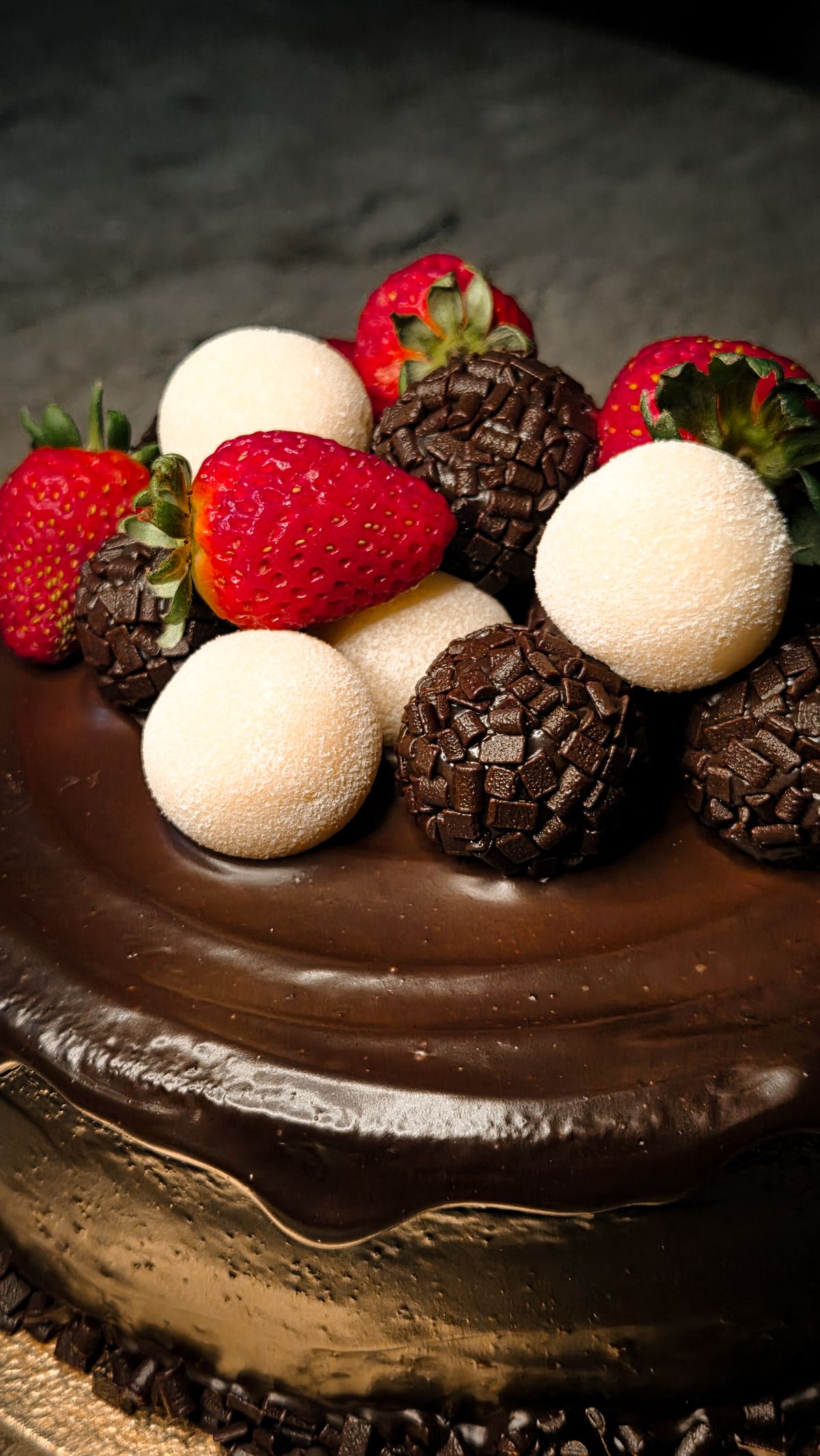 Belgian Dark Chocolate Truffle Cake