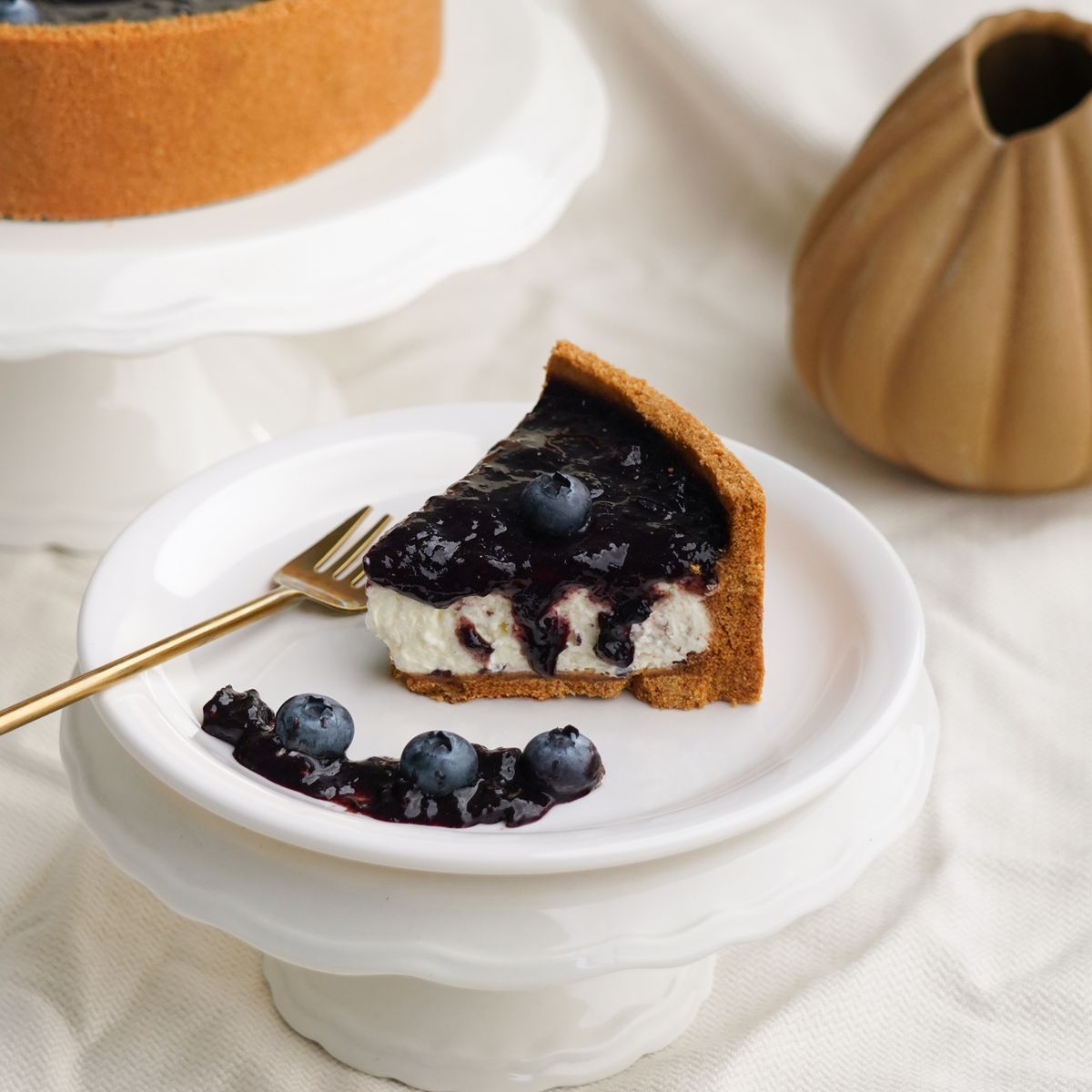 Blueberry Cream Cheesecake