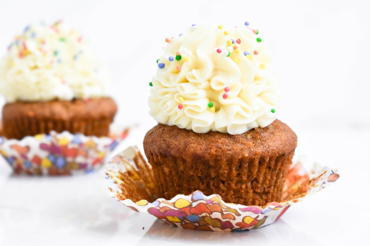 Classic Vanilla Confetti Cupcakes